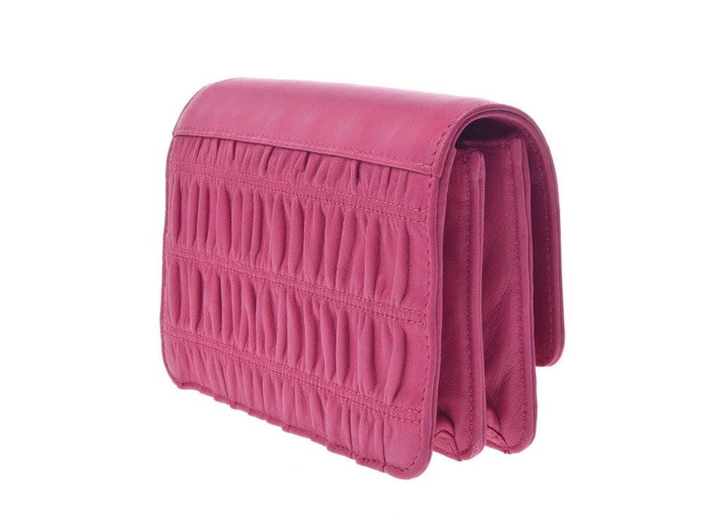 Prada wallet pink shoulder Nappa leather card Pink